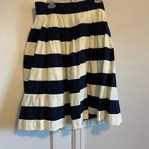 Striped blue white skirt